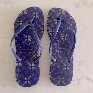 Purple Havaianas Slim Flip Flops